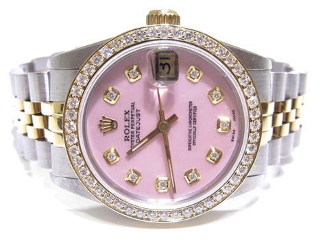 rolex woman pink|pink rolex watches for women.